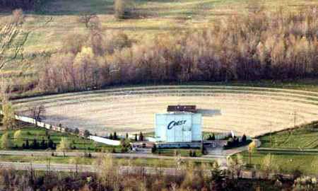 Crest Drive-In Theatre - Aerial 1970S Courtesy Waterwinterwonderland